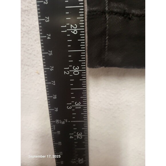 Liz Claiborne Women’s Plus Size 18 Mid-Rise Jeans Black Wide Leg Pants - Picture 9 of 10